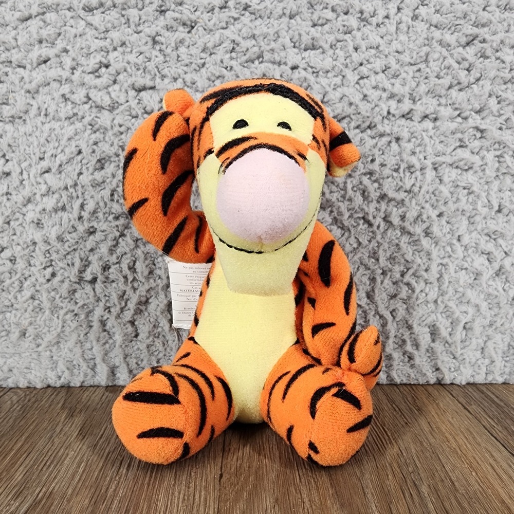 Disney Tigger Plush Winnie the Pooh‎ Vintage 2001 Stuffed Animal 5 Inch Orange